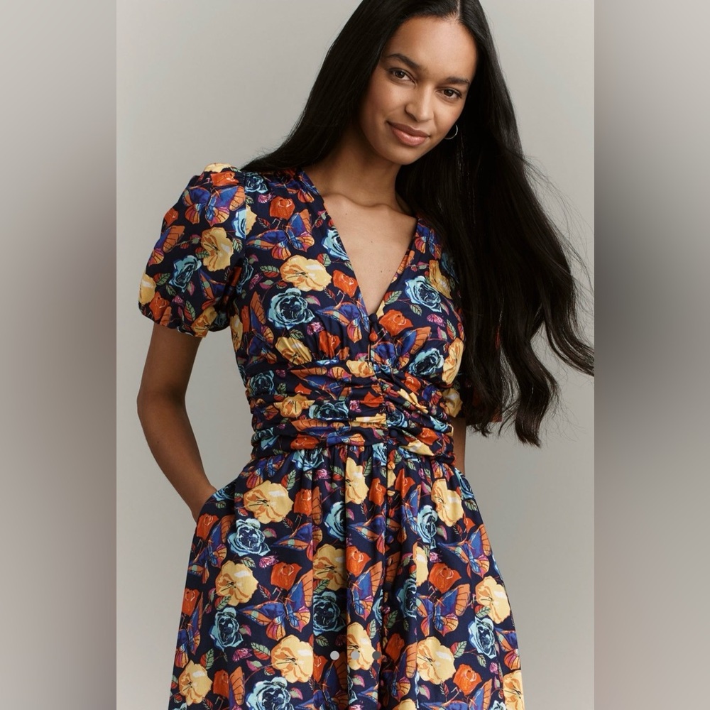 Anthropologie the Katerina Button front dress - Picture 3 of 11